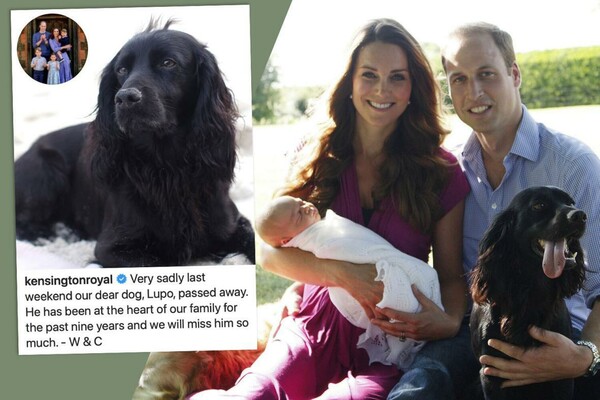 Ο πρίγκιπας Γουίλιαμ και η Κέιτ αποχαιρέτισαν τον αγαπημένο σκύλο της οικογένειας που πέθανε