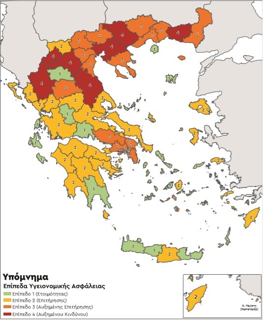 Κορωνοϊός: Τα «κόκκινα» μέτρα σε Θεσσαλονίκη, Λάρισα και Ροδόπη από σήμερα- Ο νέος χάρτης υγειονομικής ασφάλειας