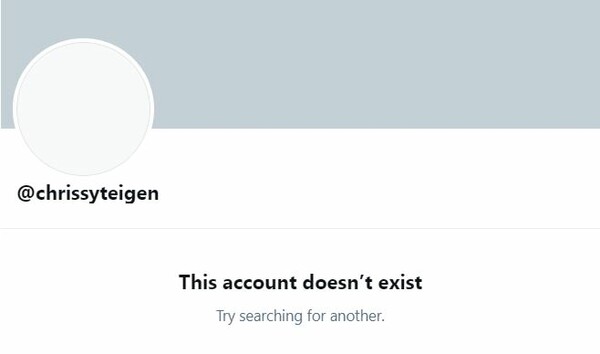 Η Κρίσι Τέιγκεν έκλεισε το Twitter της - Οι τελευταίες αναρτήσεις 