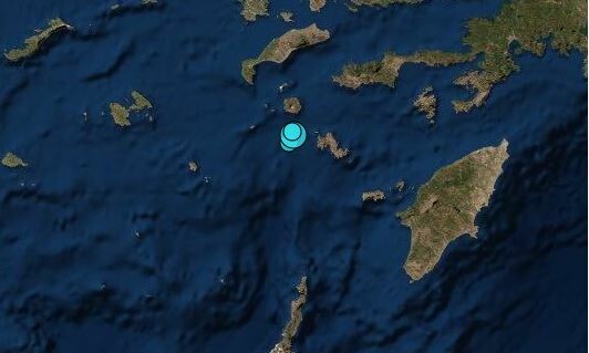Σεισμός 4 Ρίχτερ ανοιχτά από τη Νίσυρο