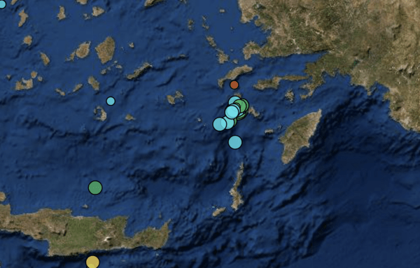 Σεισμός 4,9 Ρίχτερ κοντά στη Νίσυρο