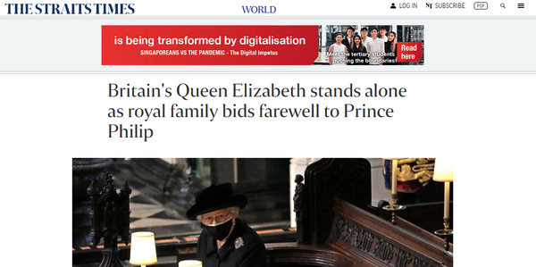 Η μοναχική βασίλισσα: Πώς αντέδρασαν τα διεθνή μέσα στην εικόνα της Ελισάβετ