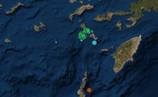 Σεισμός 4,4 Ρίχτερ ανοικτά από τη Νίσυρο