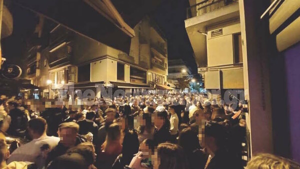 Βόλος: Παράνομο πάρτι στο κέντρο της πόλης - Σε πεζόδρομο με μουσική από dj