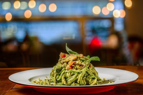 Raw vegan pasta.