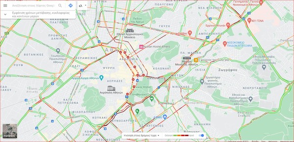 Χάος στους δρόμους λόγω απεργίας στα ΜΜΜ - Πού εντοπίζονται τα περισσότερα προβλήματα 