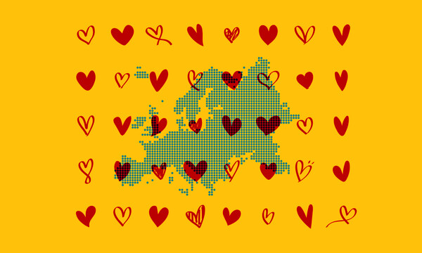Europe day illustration