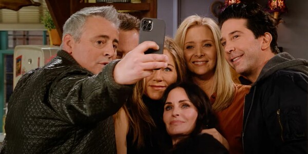 friends reunion selfie