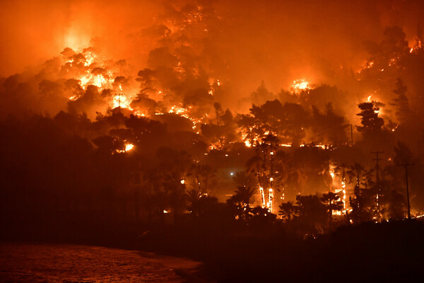 Φωτιά στο Σχίνο Κορινθίας: Εκκενώνονται νέοι οικισμοί - Το SMS από το 112- Μάχη να μην φτάσει στα Μέγαρα