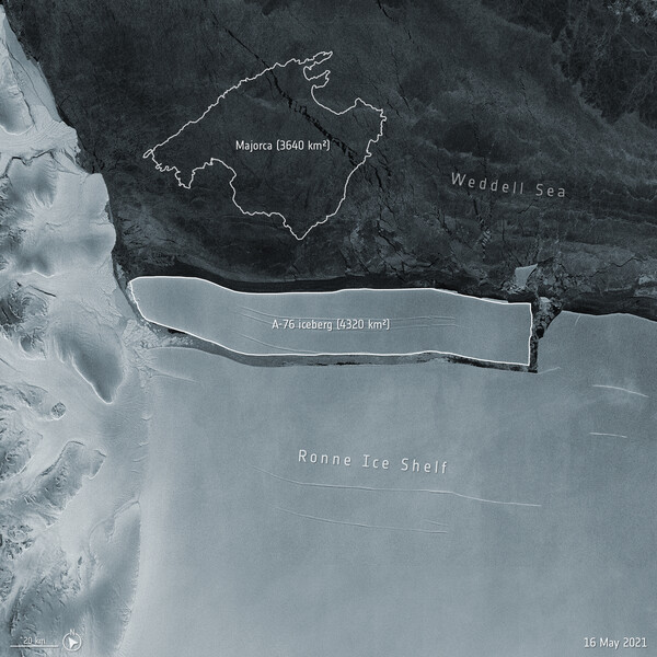 Στην Ανταρκτική σχηματίστηκε το μεγαλύτερο παγόβουνο στον κόσμο - «Τετραπλάσιο από τη Νέα Υόρκη»