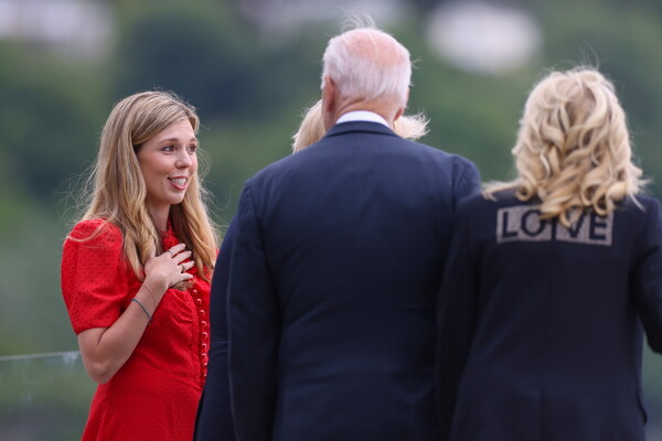 Jill Biden explains why she's wearing a 'Love' jacket during UK trip