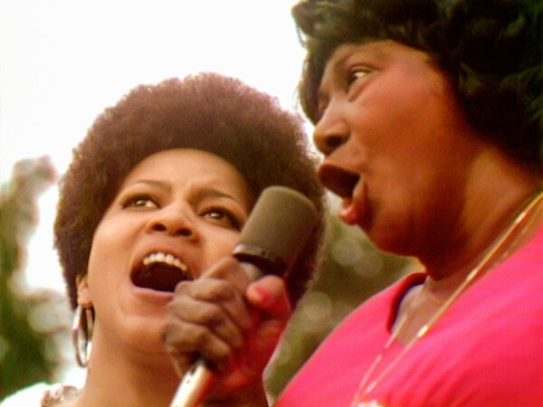 Mavis Staples and Mahalia Jackson