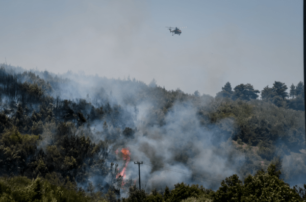 Πυρκαγιές σε Ελευσίνα, Βαρνάβα, Βόλο και Εύβοια: Μάχη να μην φτάσουν οι φλόγες στα Στύρα