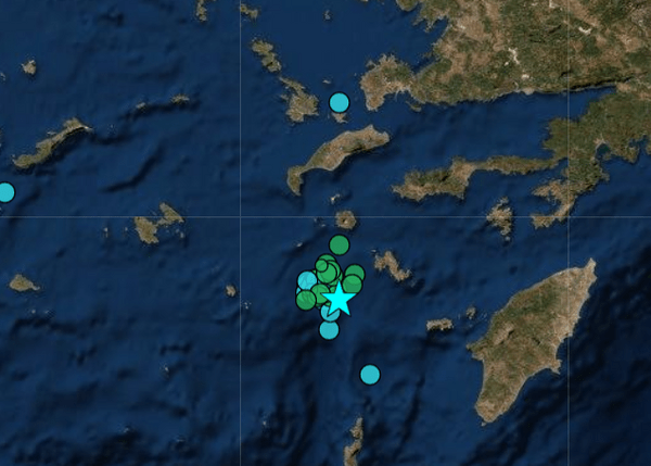 Νέος σεισμός 4,1 Ρίχτερ, ανοιχτά της Τήλου