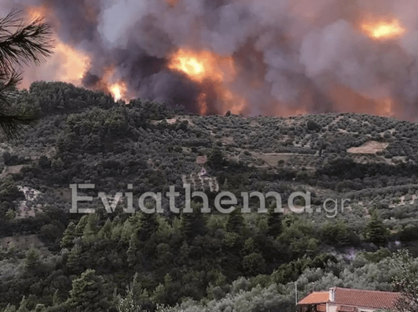 Φωτιά στην Εύβοια: Εκκενώνονται προληπτικά άλλα δύο χωριά
