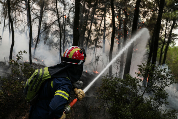 Βαρυμπόμπη: Φτάνει στα πρώτα σπίτια της Δροσοπηγής η μεγάλη φωτιά (ΕΙΚΟΝΕΣ)