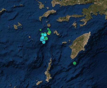  Σεισμός 4,3 Ρίχτερ ανοιχτά της Νισύρου