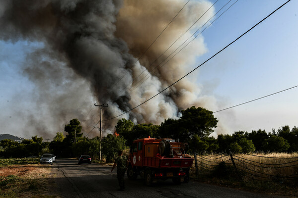 Meteo: Η φωτιά στο Τατόι ξεκίνησε και έκαιγε με 2 μποφόρ για τρεις ώρες