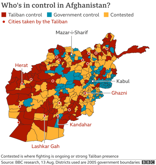 Afghanistan: How the Taliban gained ground so quickly