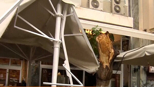 Έπεσε δέντρο έξω από το εστιατόριο που δειπνούσαν Πάιατ- Μενέντεζ- Δύο τραυματίες
