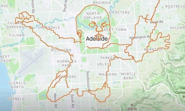 Keen spirit: Australian cyclist uses GPS to recreate Nirvana’s Nevermind cover