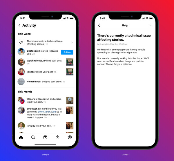 Instagram: Δοκιμή με ειδοποιήσεις για προβλήματα- Νέο «εργαλείο» το Account Status