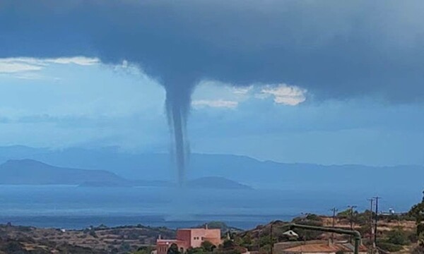 Καιρός:Υδροσίφωνα στα Κύθηρα - Το φαινόμενο που εντυπωσίασε (Εικόνες)