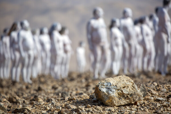 ‘It feels really natural’: hundreds pose nude for Spencer Tunick shoot near Dead Sea