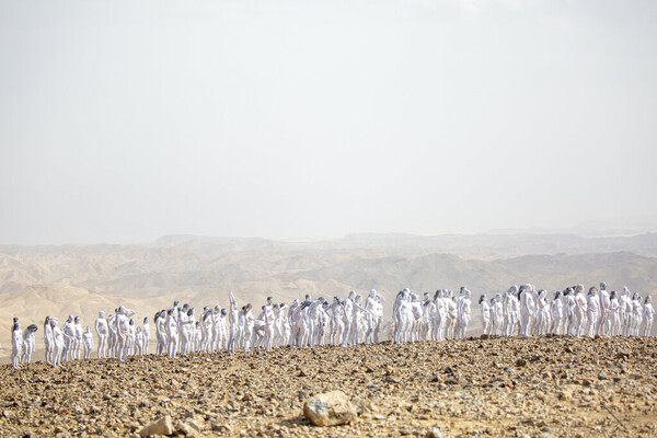 ‘It feels really natural’: hundreds pose nude for Spencer Tunick shoot near Dead Sea