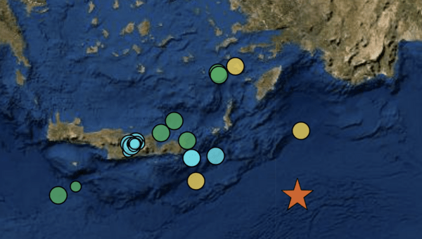 Ισχυρός σεισμός 6,1 Ρίχτερ νότια της Καρπάθου