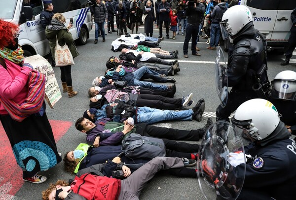 Διαμαρτυρία για την κλιματική κρίση στις Βρυξέλλες