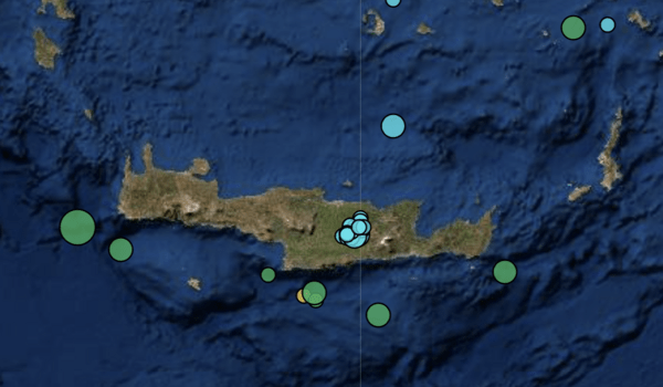 Σεισμός 4,3 Ρίχτερ ανοιχτά της Κρήτης