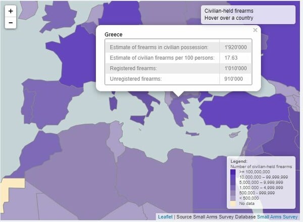 Οπλοκατοχή: Στις ΗΠΑ τα όπλα είναι περισσότερα από τους πολίτες- Η εικόνα στην Ελλάδα