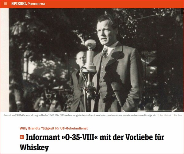 Spiegel: Πληροφοριοδότης των ΗΠΑ ο πρώην Καγκελάριος Βίλι Μπραντ - 