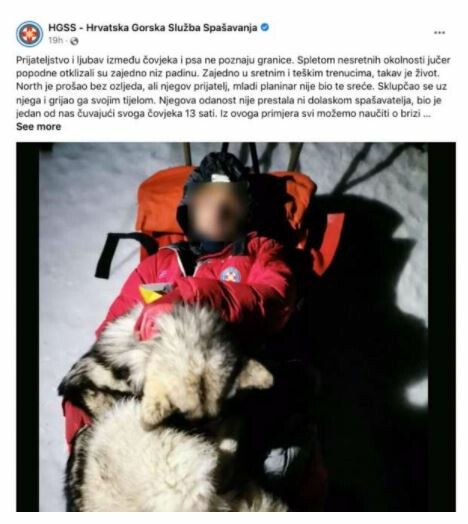 Κροατία: Σκύλος έσωσε πεζοπόρο σε βουνό- Ξάπλωσε πάνω του να τον κρατήσει ζεστό για 13 ώρες