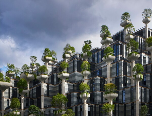 1.000 Trees: Οι κρεμαστοί κήποι της Σαγκάης ξεφυτρώνουν μέσα από τα κτήρια