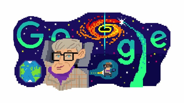 Η Google τιμά τον Στίβεν Χόκινγκ: Το doodle για τα 80 χρόνια από τη γέννηση του αστροφυσικού