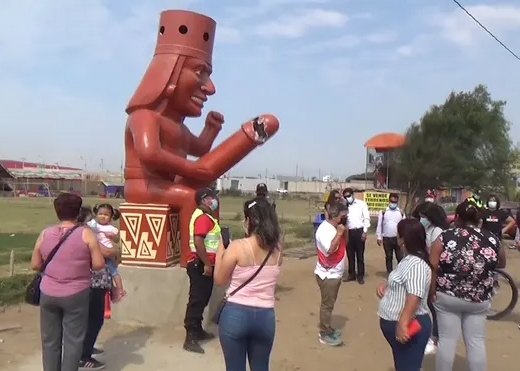 Peruvian statue’s giant penis thrills tourists but vandals are turned off
