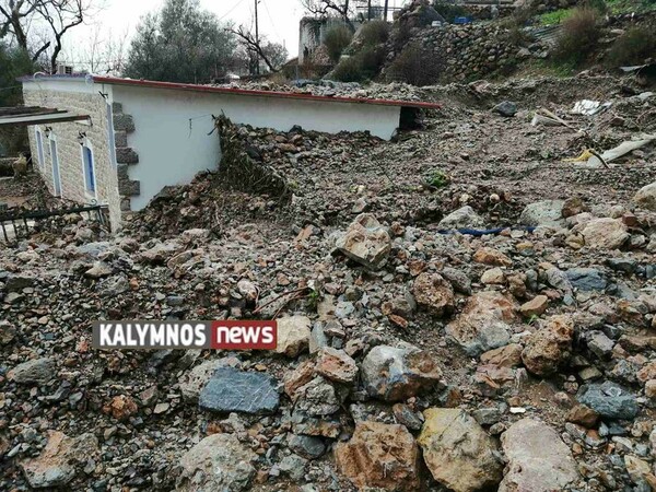 Κακοκαιρία: Σε κατάσταση έκτακτης ανάγκης η Κάλυμνος - Τεράστιες ζημιές στο νησί