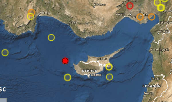 Ισχυρός σεισμός 6,5 Ρίχτερ ανοιχτά της Κύπρου