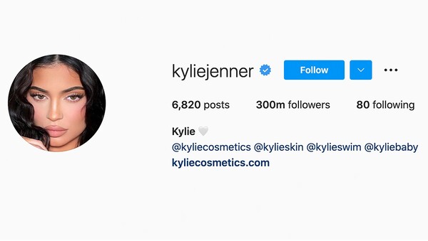 Η Κάιλι Τζένερ έγινε η πρώτη γυναίκα με 300 εκατ. followers στο Instagram