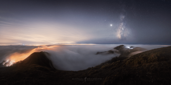 Fog Helps Photographer Capture Rare Photo of the Milky Way and the Golden Gate Bridge