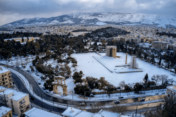 Κακοκαιρία «Ελπίς»: Η επόμενη μέρα στην Αθήνα - Πτήση με drone πάνω από την πόλη