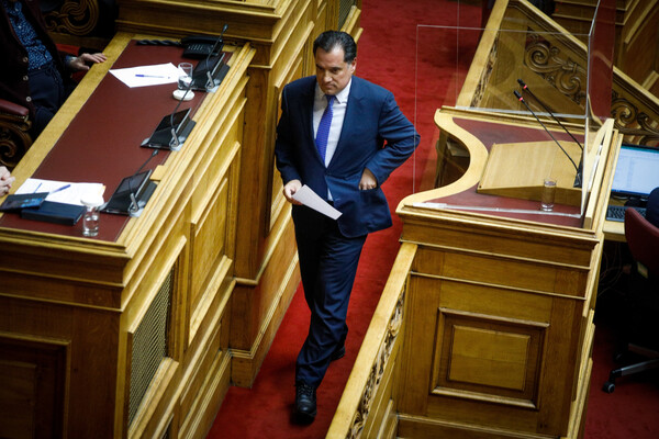 Ο Άδωνις Γεωργιάδης στην Βουλή