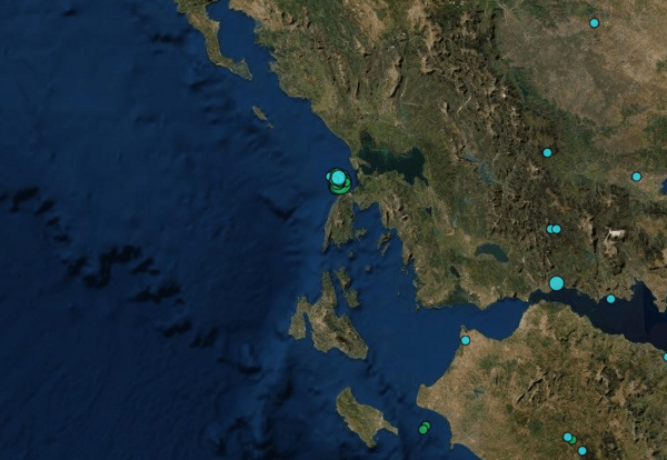 Σεισμός 4,4 Ρίχτερ τα ξημερώματα στη Λευκάδα