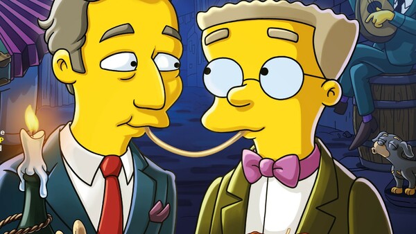 The Simpsons: O Waylon Smithers με τον σύντροφό του στο εξώφυλλο του Attitude