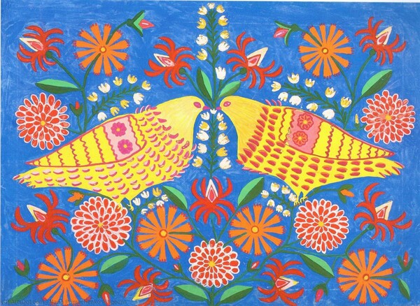 Μαρία Πριματσένκο: Η λαϊκή ζωγράφος της Ουκρανίας και τα πολύχρωμα φανταστικά έργα της