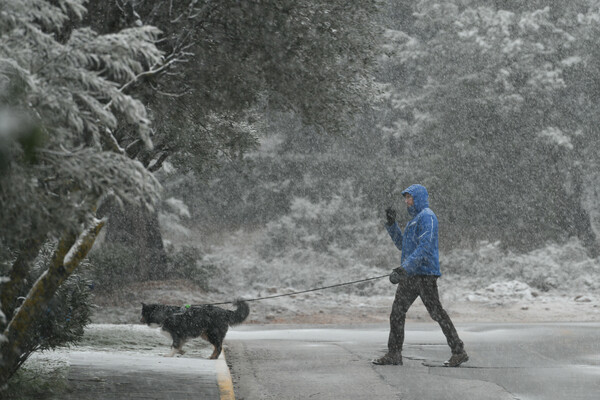 Κακοκαιρία: Ο «Φίλιππος» σαρώνει τη χώρα - Χιονίζει στην Πάρνηθα, έκλεισε ο δρόμος - Δείτε LIVE πού εκδηλώνονται έντονα φαινόμενα
