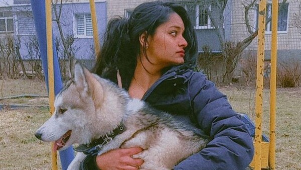 Ukraine: The Indian girl who wouldn’t abandon her dog in a war zone