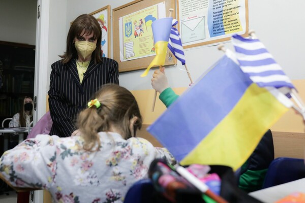 Η Κατερίνα Σακελλαροπούλου στο Ουκρανικό Πολιτιστικό και Μορφωτικό Κέντρο «Μπερεγίνια»